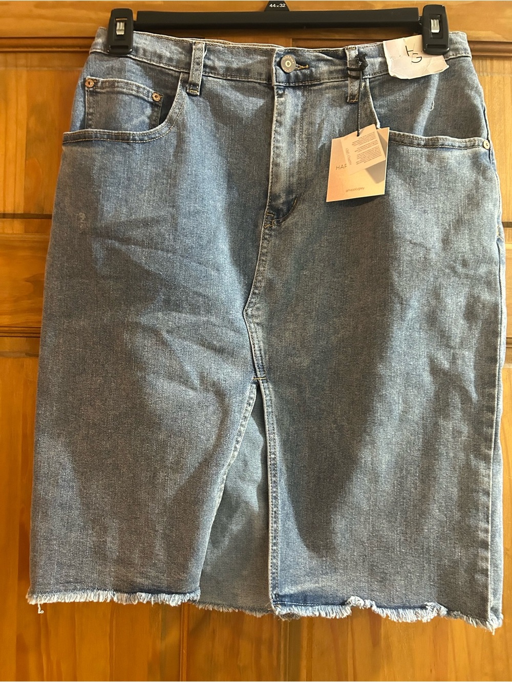 Classic Light Blue Denim Jean Skirt
